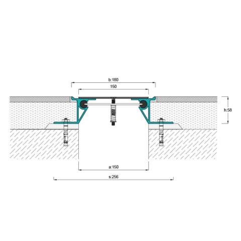 AR813-150 Zemin Dilatasyon Profili - 3 mt