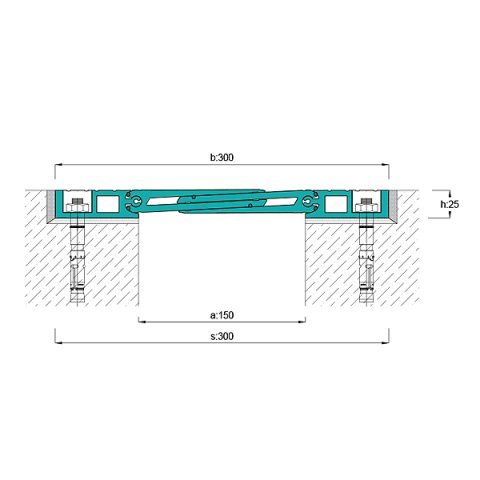 AR821-150 Zemin Dilatasyon Profili - 3 mt