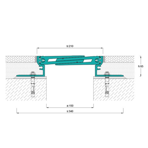 AR823-150 Zemin Dilatasyon Profili - 4 mt