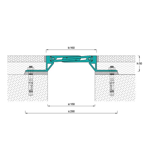 AR823-151 Zemin Dilatasyon Profili - 4 mt