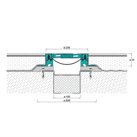 AR835-150 Zemin Dilatasyon Profili - 3 mt