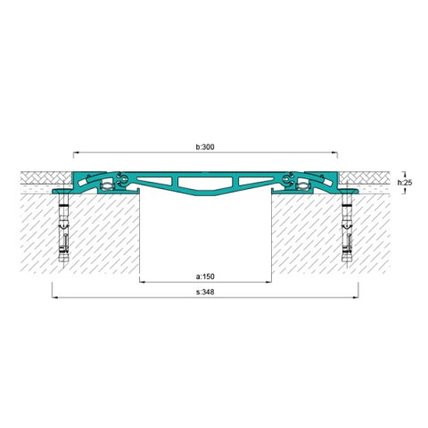 AR841-150 Zemin Dilatasyon Profili - 3 mt