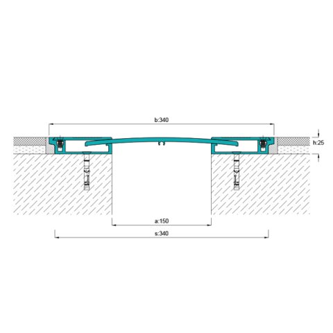 AR851-150 Zemin Dilatasyon Profili - 3 mt