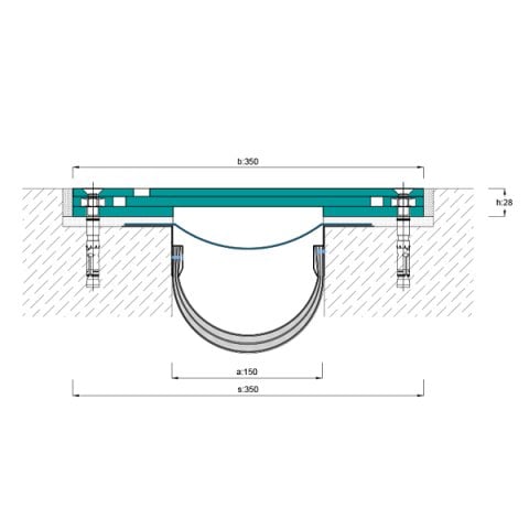 AR901-150 Zemin Dilatasyon Profili - 2 mt