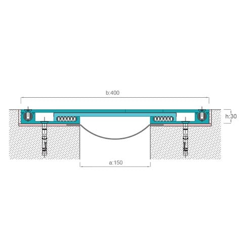 AR902-150 Zemin Dilatasyon Profili - 2 mt