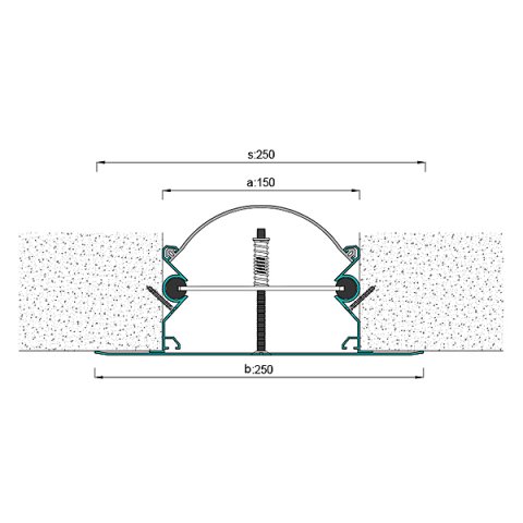 AR286-150 Duvar Tavan Dilatasyon Profili - 3 mt