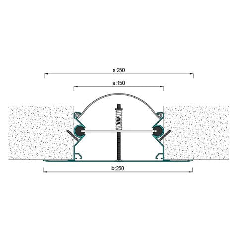 AR286-150 Duvar Tavan Dilatasyon Profili - 3 mt