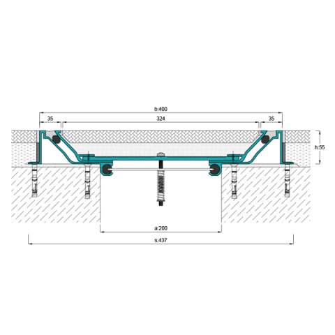 AR806-200 Zemin Dilatasyon Profili - 3 mt