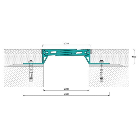 AR823-200 Zemin Dilatasyon Profili - 4 mt