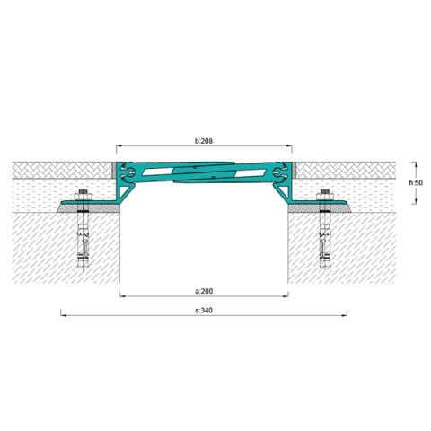AR823-202 Zemin Dilatasyon Profili - 4 mt