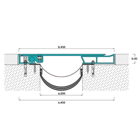 AR931-200 Zemin Dilatasyon Profili - 3 mt