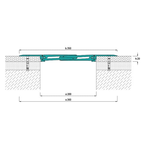 AR883-200 Zemin Dilatasyon Profili - 4 mt