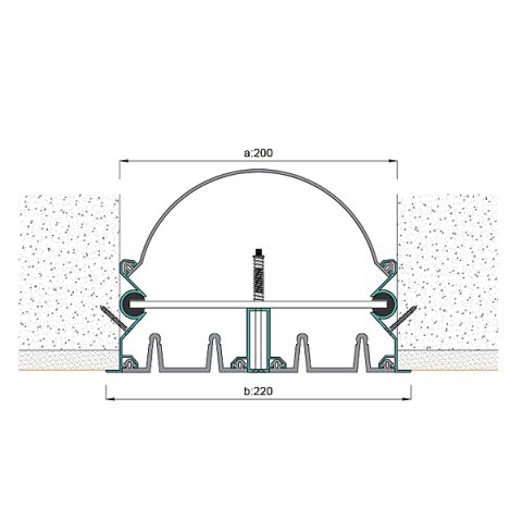 AR285-200 Duvar Tavan Dilatasyon Profili - 3 mt