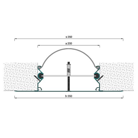 AR286-200 Duvar Tavan Dilatasyon Profili - 3 mt