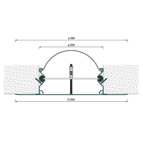 AR286-200 Duvar Tavan Dilatasyon Profili - 3 mt