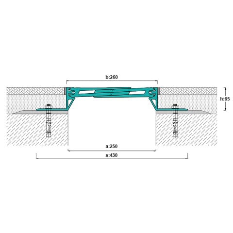 AR823-250 Zemin Dilatasyon Profili - 4 mt