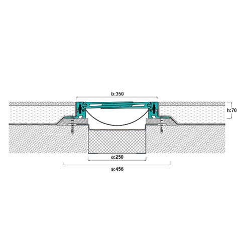 AR835-250 Zemin Dilatasyon Profili - 3 mt