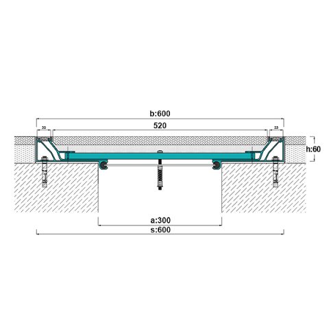AR802-300 Zemin Dilatasyon Profili - 3 mt
