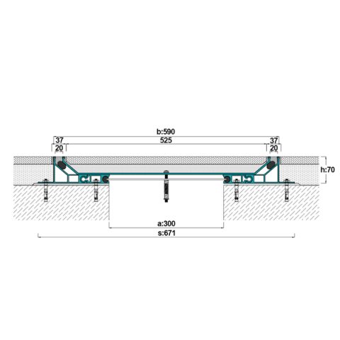 AR806-300 Zemin Dilatasyon Profili - 3 mt