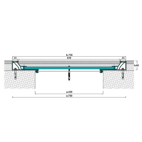 AR802-450 Zemin Dilatasyon Profili - 3 mt