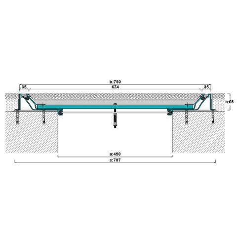 AR806-450 Zemin Dilatasyon Profili - 3 mt