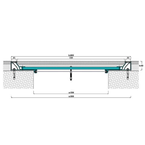 AR802-500 Zemin Dilatasyon Profili - 3 mt