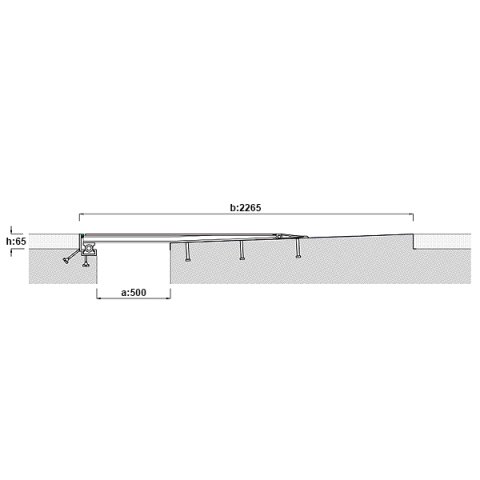AR961-500 Zemin Dilatasyon Profili - 2 mt