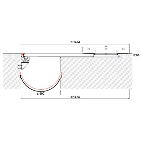 AR971-500 Zemin Dilatasyon Profili - 2 mt