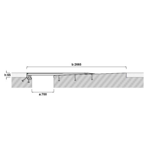 AR961-700 Zemin Dilatasyon Profili - 2 mt