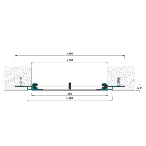 AR243-250 Duvar Tavan Dilatasyon Profili - 3 mt