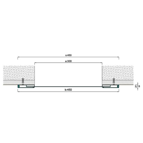 AR281-300 Duvar Tavan Dilatasyon Profili - 3 mt