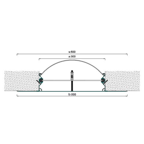AR286-300 Duvar Tavan Dilatasyon Profili - 3 mt