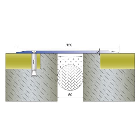 AR151ZD Zemin Kapak Dilatasyon Profili - 3 mt