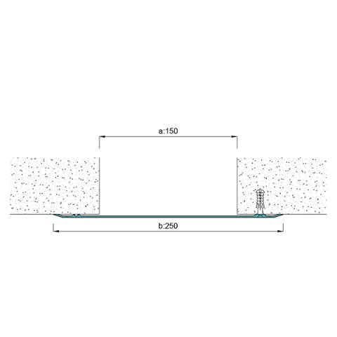 AR250DTR1 Duvar Tavan Dilatasyon Kapak Profili - 3 mt