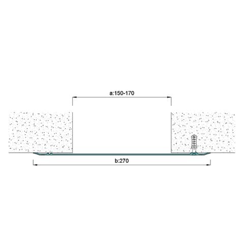 AR270DT Duvar Tavan Dilatasyon Kapak Profili - 3 mt