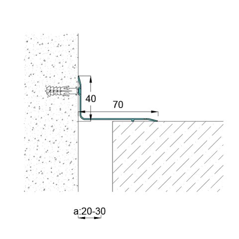 AR4070K Köşe Kapak Dilatasyon Profili - 3 mt