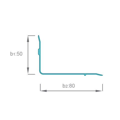 AR5080K Köşe Kapak Dilatasyon Profili - 3 mt