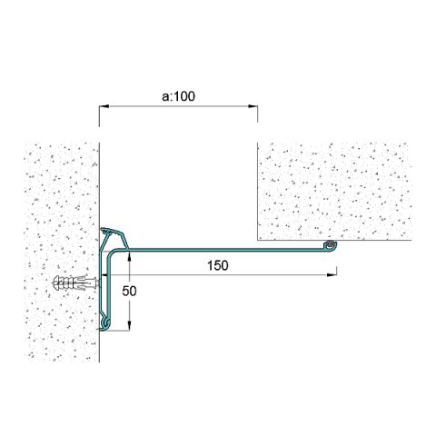 AR50151K Köşe Kapak Dilatasyon Profili - 3 mt