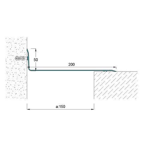 AR50200K Köşe Kapak Dilatasyon Profili - 3 mt