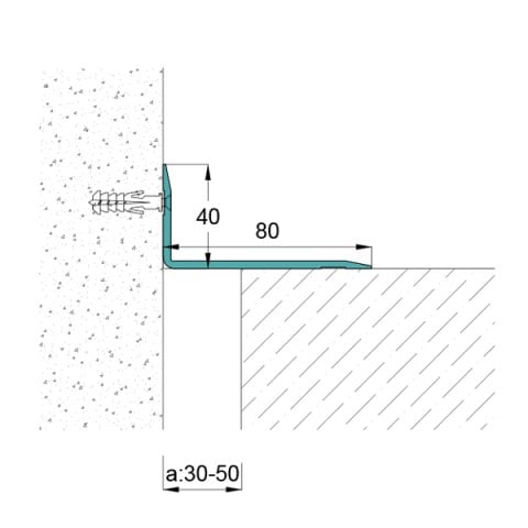 AR4080ZKS Köşe Kapak Dilatasyon Profili - 3 mt