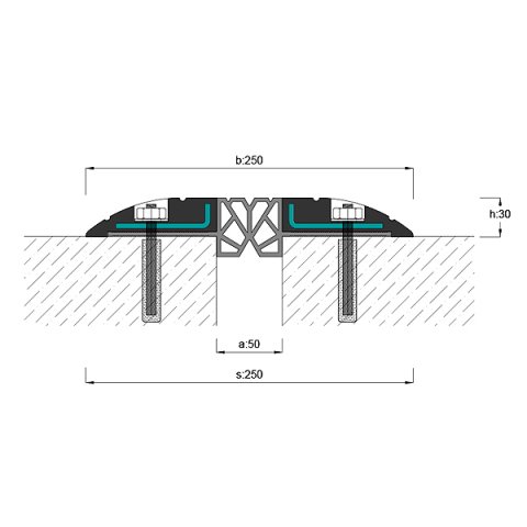 AR921-050 Zemin Dilatasyon Profili - 2 mt