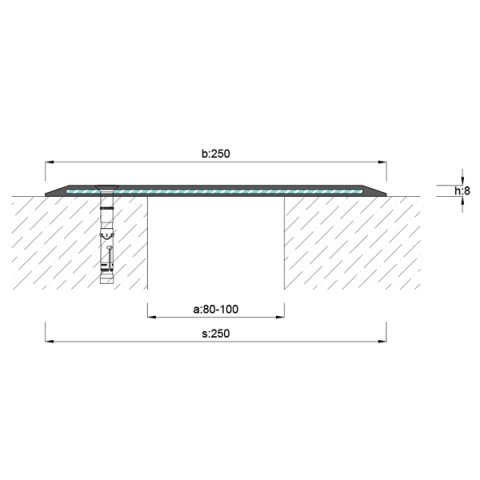 AR951-100 Zemin Dilatasyon Profili - 2 mt