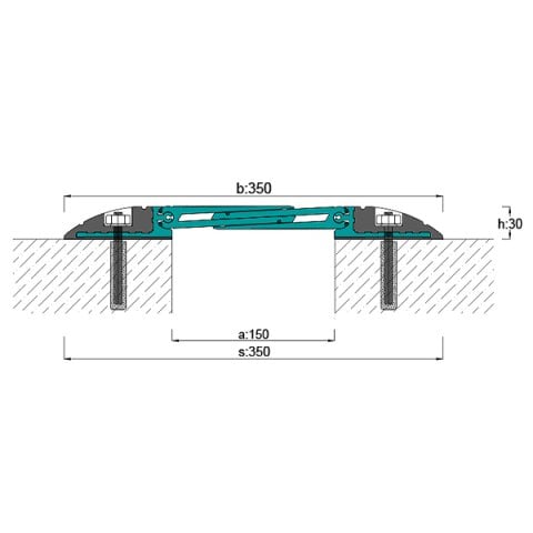 AR921-150 Zemin Dilatasyon Profili - 2 mt