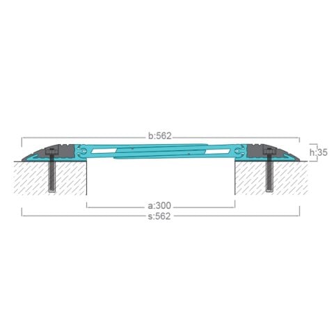 AR921-300 Zemin Dilatasyon Profili - 2 mt