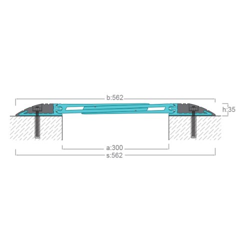 AR921-300 Zemin Dilatasyon Profili - 2 mt