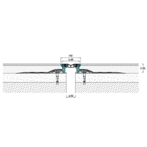 AR600-050 Zemin Dilatasyon Profili - 3 mt