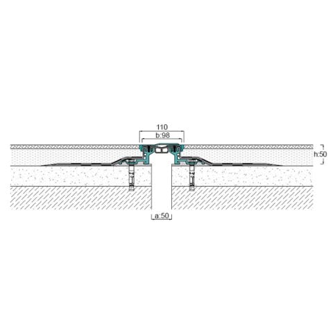 AR600-050SS Zemin Dilatasyon Profili - 3 mt
