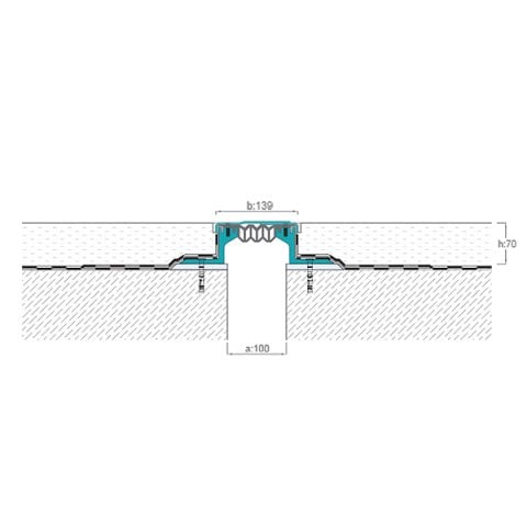 AR600-101SS Zemin Dilatasyon Profili - 3 mt