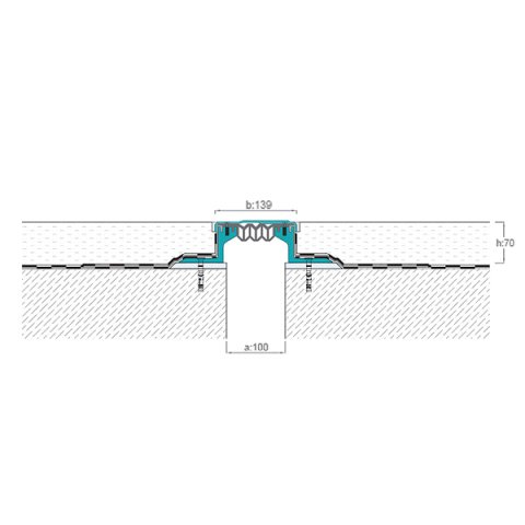 AR600-101SS Zemin Dilatasyon Profili - 3 mt