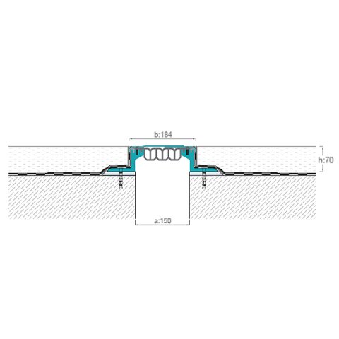 AR600-150SS Zemin Dilatasyon Profili - 3 mt